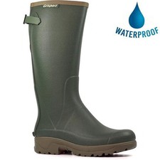 Grisport Stream II Mens Green Tall Neoprene Wellington Boots Wellies Size UK 7-1