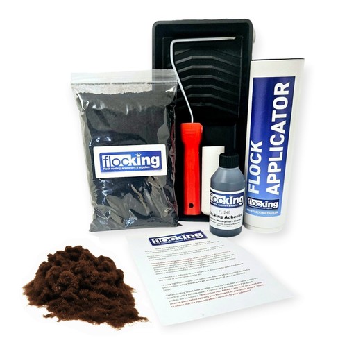 Flocking kit dark brown - brown, with