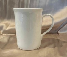White fine bone china mugs -