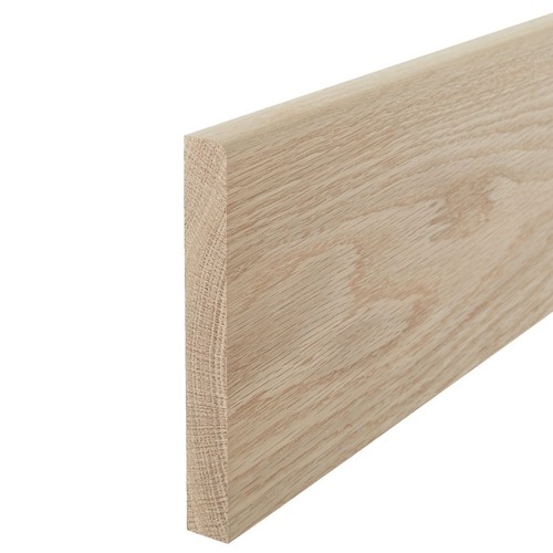Solid white oak skirting board - solid,