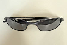 Oakley Square Wire 2.0 Blue Frame Black Iridium Lens Spring Hinges RARE