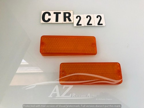 Clear plastic front - , pair
