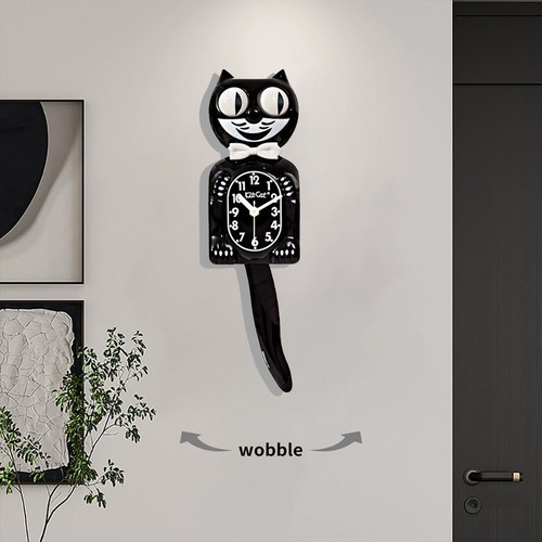 Classic black cat swinging - classic,