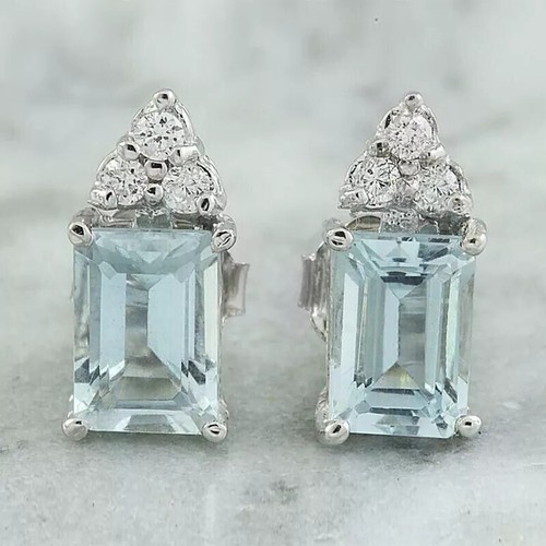 4ct emerald cut aquamarine - 4ct,