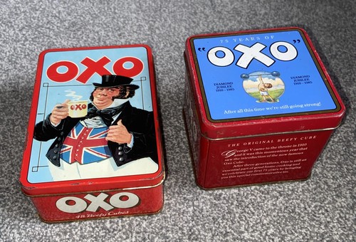 Vintage oxo cube tins - 2,