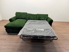 Taylor Left Hand Corner Chaise Sofa Bed – Green