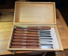 Vintage Lot 8 Sears Craftsman Steel Lathe Wood Turning Chisels 14 1/2" 28521-8