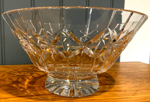 Cut glass crystal - crystal, footed