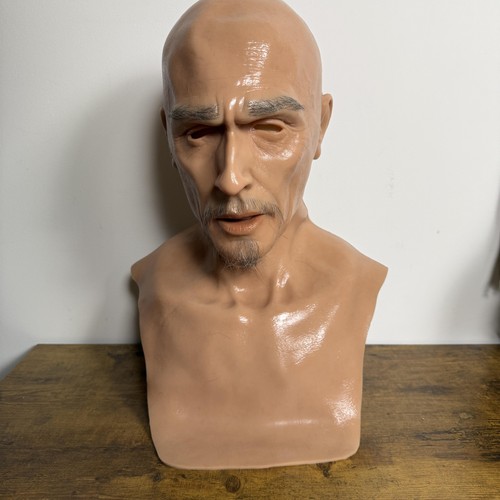 Realistic old man silicone - man,