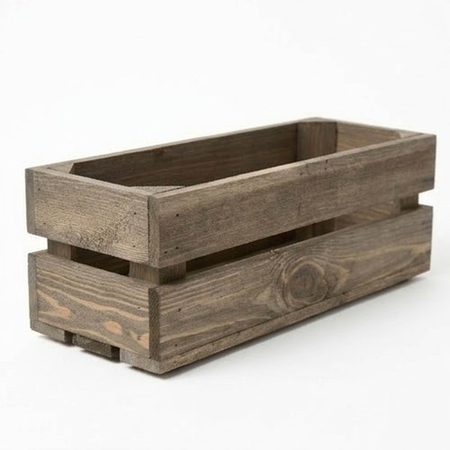 Wooden trough planter fruit - wooden,