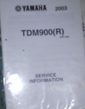 YAMAHA TDM900(R) SERVICE  INFORMATJON MANUAL 2003