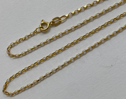 Long 9ct gold necklace - long,