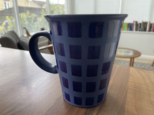 Denby reflex mug blue squares - denby,