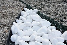 Thassos Decorative Natural Marble EXTRA WHITE 30-60mm 20 kg Pure White Pebbles