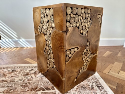 Teak root mosaic side - root,