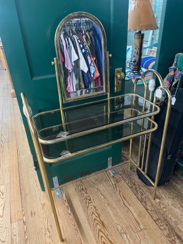 Vanity desk with mirror and - with,