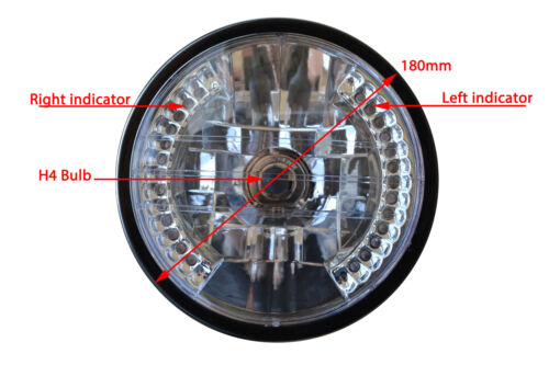 Motorbike headlight with - headlight,
