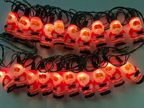 Vintage christmas santa string - vintage,