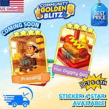 Hot Diggity Dog + Pressing?Monopoly Go Golden Blitz Stickers⚡Fast Delivery⏳24/7