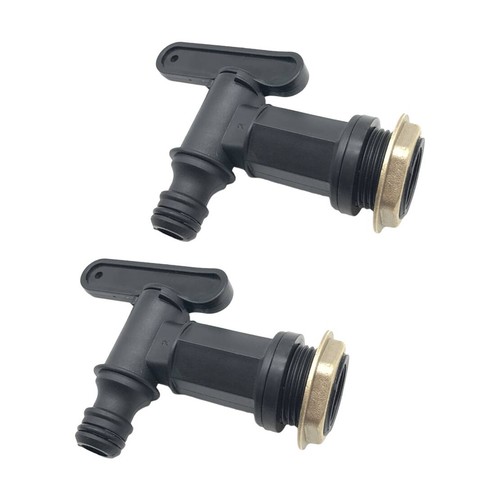 2pc water butt tap inch - 2pc, g3/4