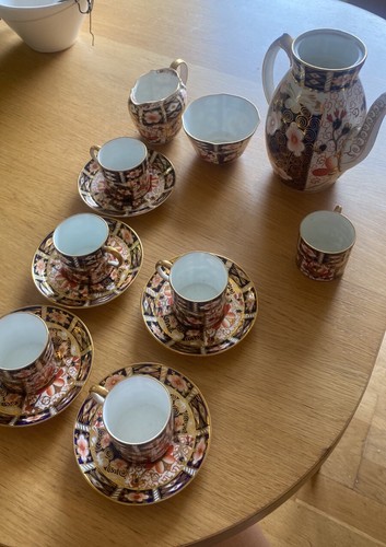 Royal crown derby coffee set
