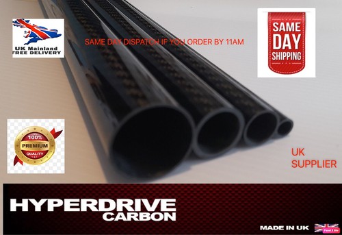 Carbon fiber tube gloss - tube, twill