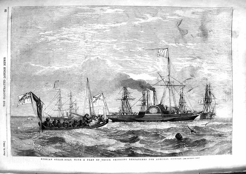 Original old antique print - old,