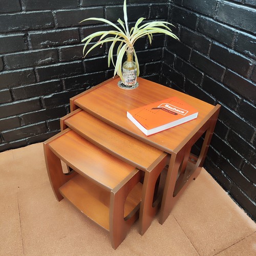 Vintage set teak nesting - set, of