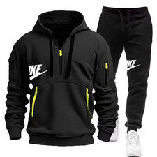 Men's WOMEN track Suit Zipper Hoodie + Trousers Suit Casual Men's Sportswear