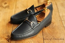 Gucci Blue Grain Leather