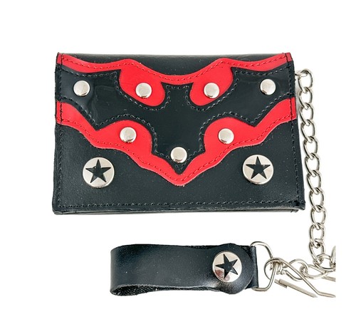 Bat bikers wallet with - wallet, chain