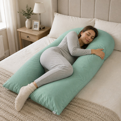 9ft shaped pillow mint - 9ft, u