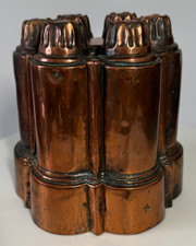 Antique Copper Jelly Mould by