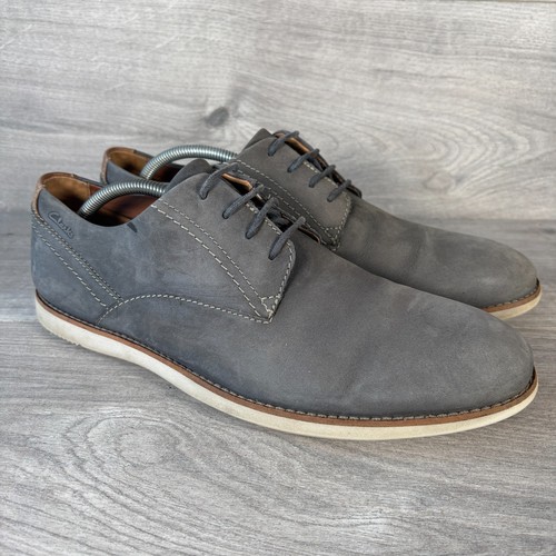 Clarks smart shoes - mens, grey