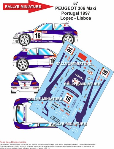 Decals ref 0057 peugeot - ref,