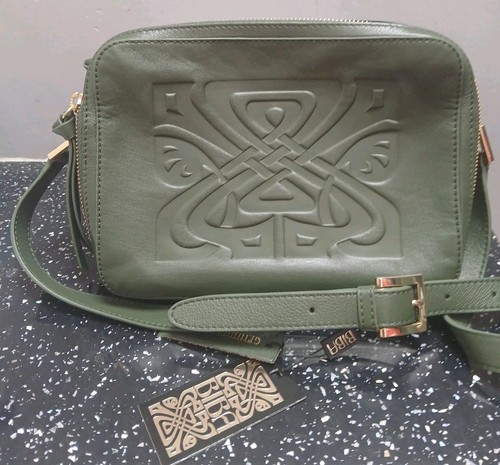 Biba olive green - , embossed