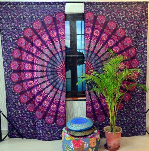 Cotton hippie wall hanging - hippie,