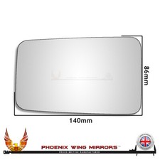 For TVR Wedge 1980-1991 Convex Wing Door Mirror Glass Left Hand Passenger Side