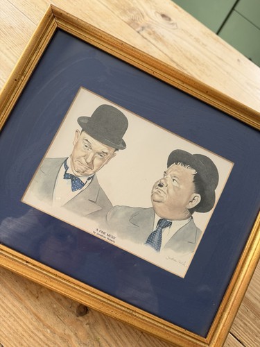 Laurel and hardy print - laurel,