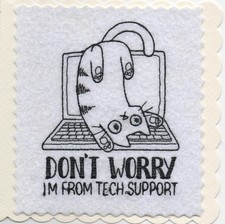 Hand Made Embroidered Greeting