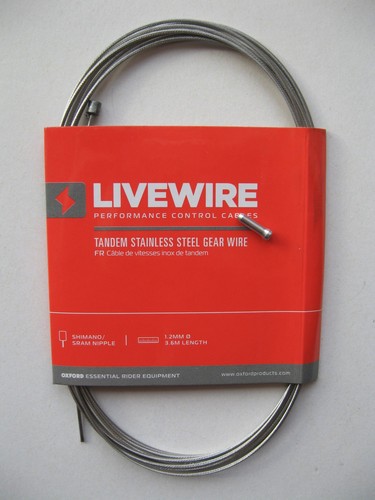 Tandem bike gear cable - 3.6m,