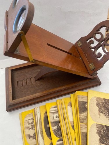 1800s wooden stereoscopic - 1800s,