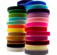 VELVET RIBBON - 9MM 16MM 25MM - NEAT EDGE WEDDING CHRISTMAS CRAFTS