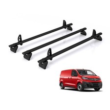 Vauxhall Vivaro Roof Rack for 2019+ 3x Roof Bars - Rhino Black
