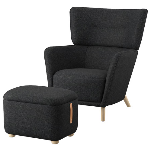 Oskarshamn wing chair with - wing,