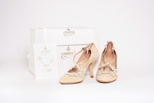 Emmy Bridal Shoes. Beige cream