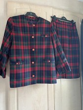 Avoca Wool Suit Set Red Tartan