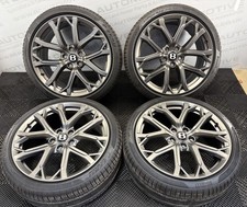 Genuine Bentley GT GTC  22” 5 Spoke Brodgar Satin Alloy Wheels And Tyres