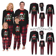 Family Matching Christmas Pyjamas Adult Kids Baby Xmas Nightwear Pajamas Pjs Set