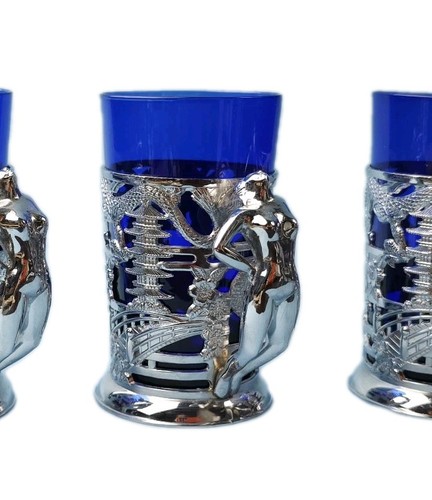 Vintage cobalt blue glass - cobalt,